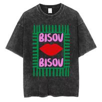 Vintage Sardines Graphic ShortSleeve Cotton Tshirt Retro Canned Fish Casual Top French Style Crew Neck Tee Stylish  Versatile S
