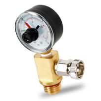 Manual Operation Pool Filter Pressure Relief Valves Assembly with Pressure Gauge Swimming Pool Air Release Replacement 1