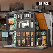 Urban area High-Quality 581Pcs High-Quality Star High-Quality Coffee High-Quality House High-Quality With High-Quality Lights High-Quality Building