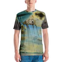 Salvadoro Dali drambliai Garsūs paveikslai Visas spaudinys Marškinėliai Unisex T-shirt XXXXL gray