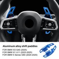 Aluminum Steering Wheel Shift Paddle Shifter for BMW X3 G45 2025 X1 U11 2023-2025 5 Series G60 2024-2025 blue / for G60 2024-2025 mėlyna