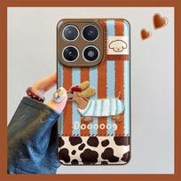 Premium Silicone Phone Case Redmi K80 Pro K70 With Embroidered Striped Dog Design Full Coverage Anti-Drop Protection Redmi K80