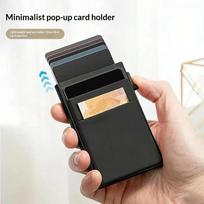 Automatic  Up Aluminum Card Holder Side Push Slim Minimalist Credit Card Wallet for Men Women Business Travel A1