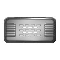 Easy To Clean Shell Cover Suitable for RG35XX H Handheld Game Device Antislip Design Ensures Full Functionality Comfort 1 skaidri juoda spalva