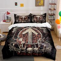 Viking Warrior Nordic Design Bedding Set Bedding set (1 duvet cover, 2 pillowcases, duvet not included) 135x200cm