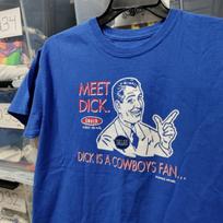 Cowboys Meet Dick Talking Smack Apparel Clothing Humor Blue  L, A254 Unisex T-Shirt XXL