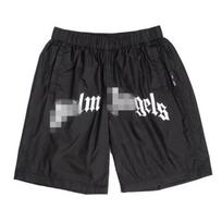 trendy brand palm angel letter logo casual beach shorts men's and women's sports mesh five-point pants S