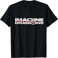 Official Imagine Dragons Exclusive Warp Hands Black T- Unisex T-Shirt XXXXL