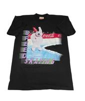 Vtg 90s Coca Cola Bear T  M Fits L 1993 Speed Skating Single Stitch Unisex T-Shirt L