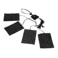 Clothing Electric Heating Pads Winter Camping Adjustable 3 Level Carbon Fiber Washable USB 5V carbon fiber