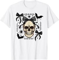 Sugar Skull Halloween Costume for Women Girls Teens Kids T-Shirt S