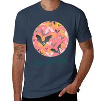 Beautiful Bats Halloween Pattern Tshirt Gym Exercise Short Sleeve Tshirt S