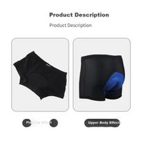 Men's Cycling Underwear, Thickened Silicone Shock-Absorbing Mountain Bike Shorts, Quick-Drying Road Bike Shorts, XXXL
