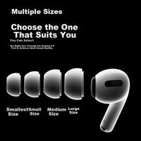 CangHua 4-Pack Earbud Tips for Apple AirPods Pro 1/2 Silicone Earphone Covers Medium Size Non-Slip Sports Accessories