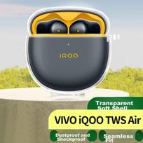Earphone Protective Case, Compatible with VIVO IQOO TWS Air & Air Pro Bluetooth Charging Case, Soft TPU Accessory for 2/3/4/5/3e/3i/1e/1i, Shockproof
