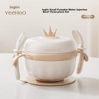 YEEHOO Baby Food Bowl, Infant-Specific Rice Powder Water-Filled Insulated Bowl, Constant Temperature Stainless Steel Complete Tableware Set Bowl