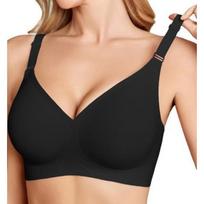 Women Plus Size Seamless Gathering Anti Sagging Large Bust Bra S juoda