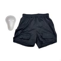 Hockey Jockstrap Shorts Perforated Mesh Elastic Waistband Jock Pants with a Guard
