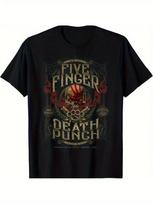 Men'S & Women'S Retro  Five Finger Death Punch  Graphic T-Shirt - 100% Cotton, 1 XL