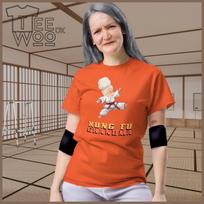 Kung Fu Grandma Unisex T Shirt printed martial arts design health and fitness clothing granny nanna grandmother gift fighting lady karate L