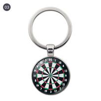 Fashion Dart Target Pendant Keychain Digital Target Keychain Car Pendant 3