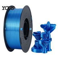 Satin Texture Printing Material Silk PLA 3D Printer Filament, 1.75mm 1kg Spool Filament for FDM Accessory Printers, Shiny Metallic DIY Ornaments