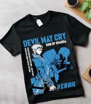 Devil May Cry Dante T-Shirt Unisex Shirt devil anime clothes gift XL