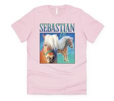 Lil Sebastian homage marškinėliai Funny Parks and Rec šou Retro 90-ųjų Recreation S