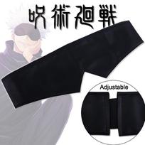 Gojo kaukė užrištomis akimis Cosplay Prop Anime Black Man Woman plaukų juostos aksesuarai onesize