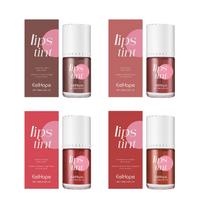 Eelhope Lip & Cheek Two-in-One Watery Lip Tint - Natural Easy Color Application, Brightening Color, Multi-Shade Long-Lasting Lip Stain 1 pack