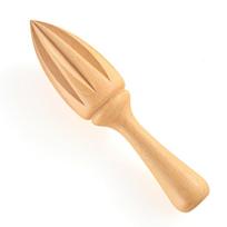 Wood Lemons Juicer Wooden Juicer Lemons Squeezer Extractor One Size smėlis