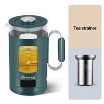 220VMini Electric Kettle Protable Health Pot Multifunction Tea Pot With Filter Stainless Steel Health Cup Glass Warm Water Boile CN žalia