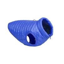 Padded Dog Coat Cold Weather Warm Fleece Lining Puffy Dog Jacket Vest Waterproof Windproof Dog Apparel for Small Large Puppies (Blue,XS（old）) mėlyna