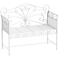 Heavy-Duty Garden Bench-White 113.5 x 50 x 96 cm balta