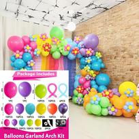 164Pcs Magic Balloon Garland Purple Blue Rose Red Yellow Balloon Garland Arch Kit with for Shower Wedding Birthday Party Decor as the picture