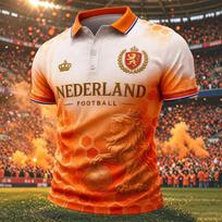 Vyriški kvėpuojantys trumpomis rankovėmis marškinėliai su futbolo sirgaliaus grafika M cinoberis