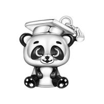 Orstarry 925 Silver Cute Panda Animal Beads Original Pendants Bracelet Charm Jewelry Party DIY Trendy Gifts