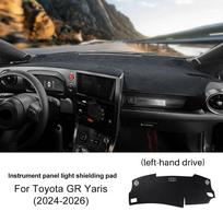 Premium Flannel Dashboard Cover for Toyota GR Yaris 2020-2026 Anti-Glare Sun Protection For Left Hand Drive