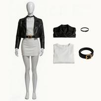Couple Halloween Cosplay Costume Set for Stage Performance S juoda