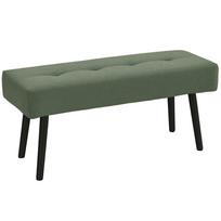 Bench Upholstered Bench with Corduroy Cover, Bed Bench with Metal Legs, Shoe Bench 100 x 36 x 45 cm Green 100 x 36 x 45 cm žalia