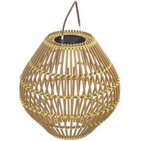 Garden Light Solar Light Garden Solar Lamp, PE Rattan, Boho Design, 31 cm x 31 cm x 32 cm, Yellow 31 x 31 x 32 cm geltona