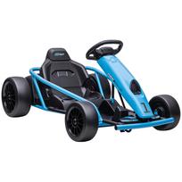 Electric Go-Kart for Kids, Drift Function, Horn, Music, Seat Belt, Soft Start, Blue/Black 115 x 77 x 54 cm mėlyna
