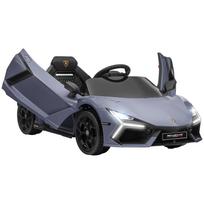 Elektrinis automobilis vaikams nuo 3 iki 5 metų, švelnus važiavimas, valdomas nuotolinio valdymo pulteliu, su garsiniu signalu, plastikas ir metalas, pilkas 105 x 60 x 40 cm pilka
