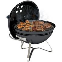 Charcoal Grill Portable Kettle Grill with Lid, Handle, Adjustable Vents for Barbecue 41x41x44 cm Black 41 x 41 x 44 cm juoda