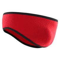 Winter Polar Fleece Ear Protection Headband for Sports and Cycling One Size raudona