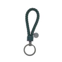 Leather Braided Woven Rope Keychain Lovely Wear-resistant Women Bag Hanging Pendant Waterproof Durable Key Chain Metal Jewelry