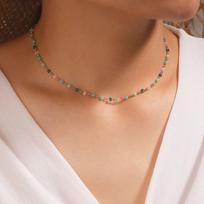 Bead Necklace Alloy Choker Necklace Fashion Clavicle Chain 14026-gold