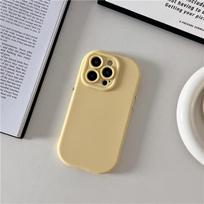 For iPhone 14 15 16 Pro Max Candy Color Arc-shaped Soft Silicone Frame Phone Case For iPhone X XR 11 12 13 Lens Protective Cover iPhone 15 Pro Max rožinė raudona spalva