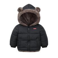 2025 Kids' Cartoon Fleece-Lined Cotton Jacket - Thick Winter Wear for Boys & Girls 90 cm