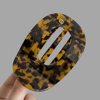 Non-slip Acetate Abalone Claw Hair Clip, Curved Bun & Ponytail Hairpin for Women